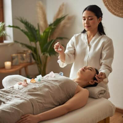 crystal healing with reiki